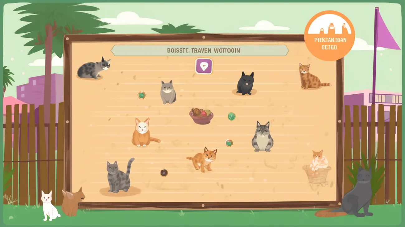 Example of a lost cat poster