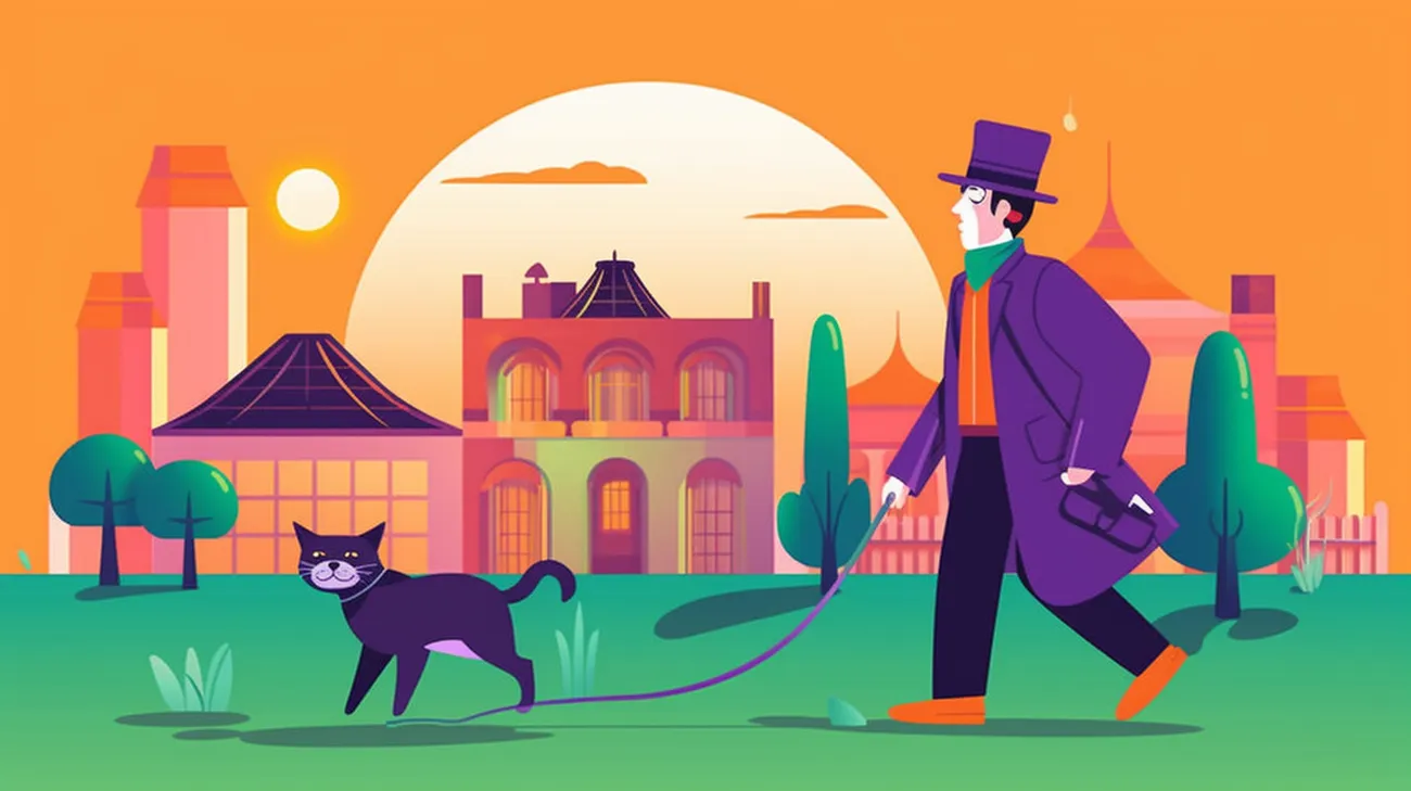 A professional pet detective searching for a missing cat