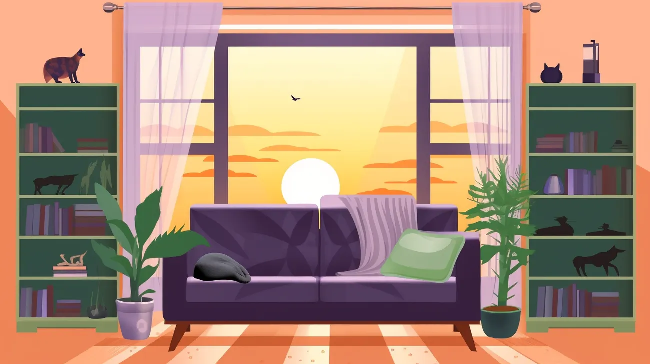 Image of common cat hiding spots in an apartment