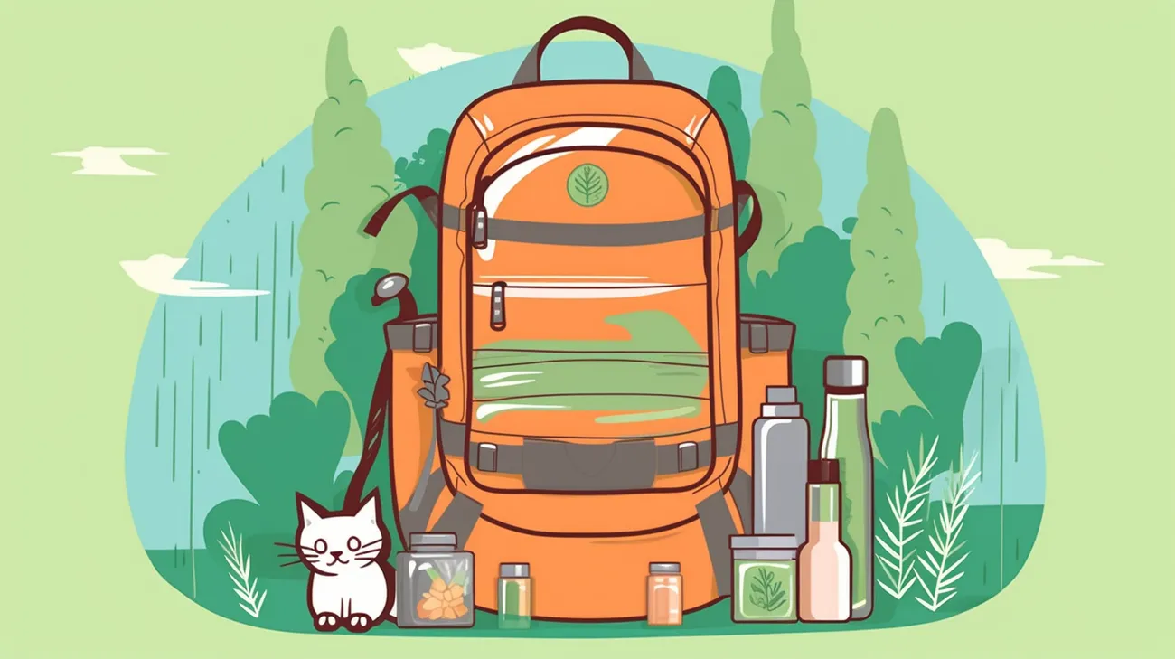 A park ranger helping a family search for their lost kitten in the woods