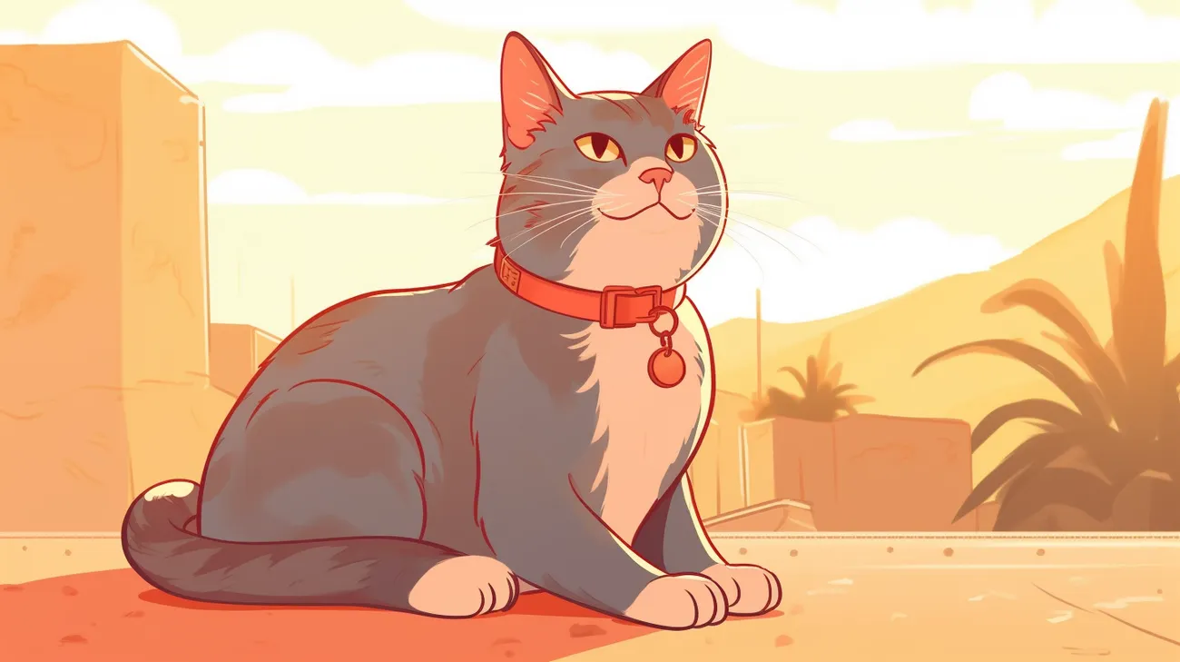 Cat wearing a collar with ID tags