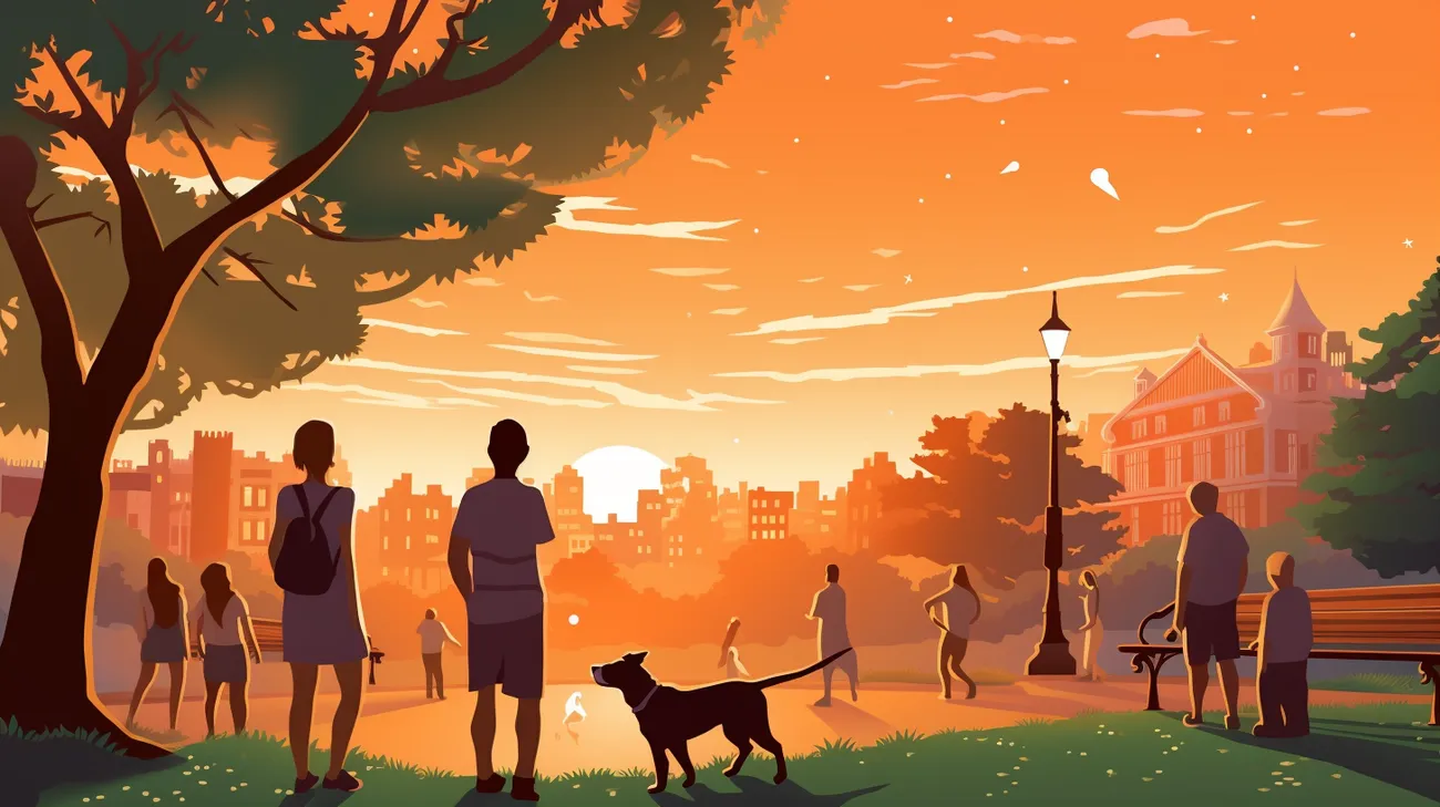 犬の公園で社会化する犬