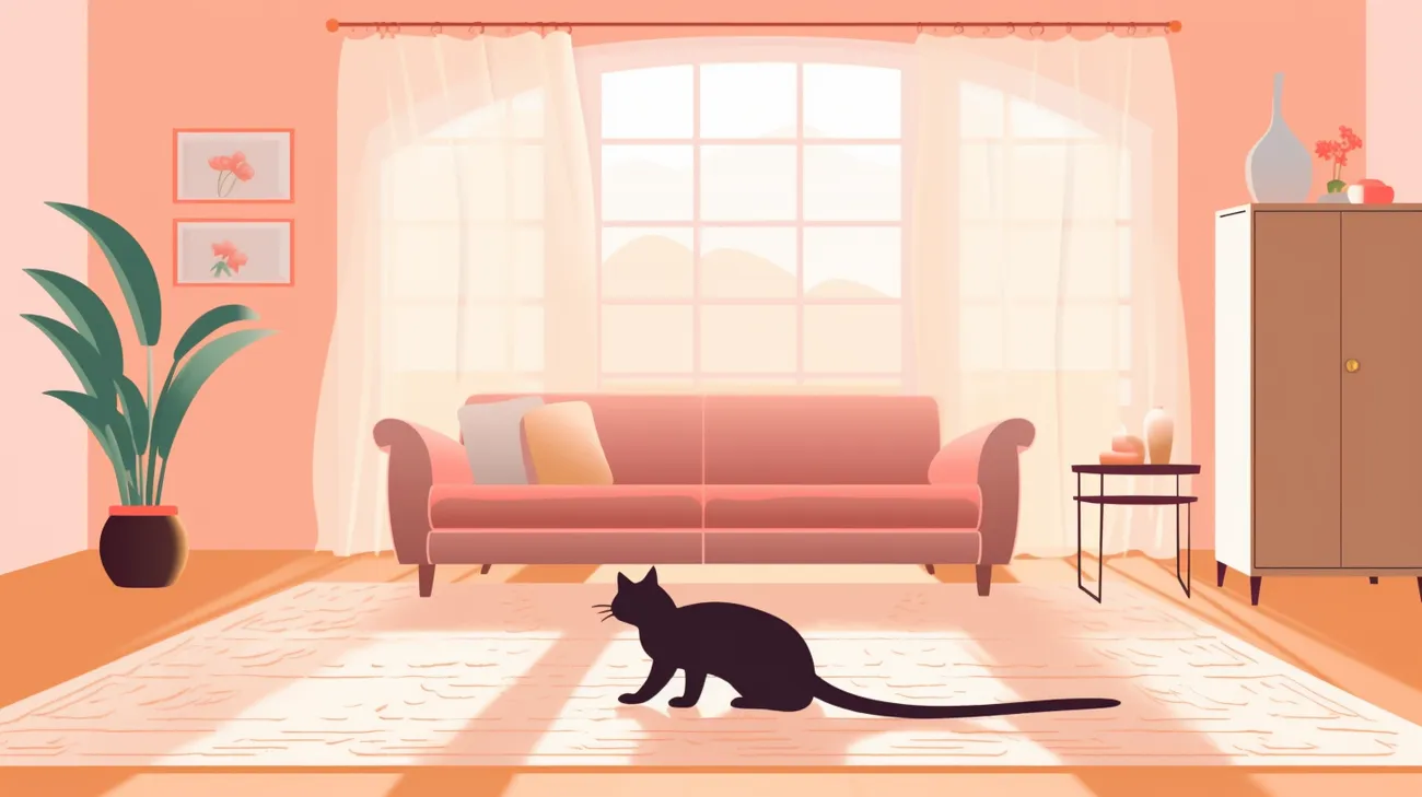 Image of a cat displaying scared behavior