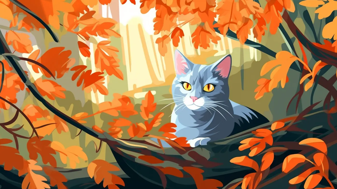 Lost deaf cat hiding in the bushes