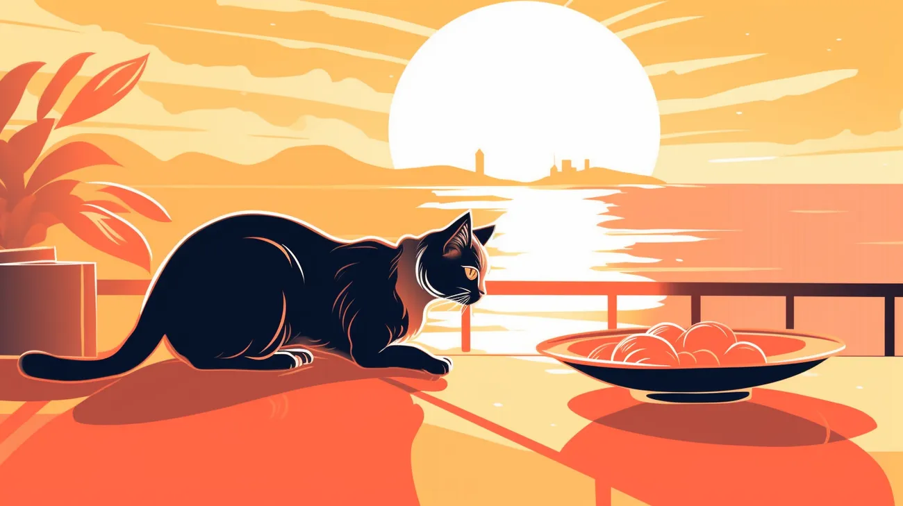 Cat eating less during hot weather