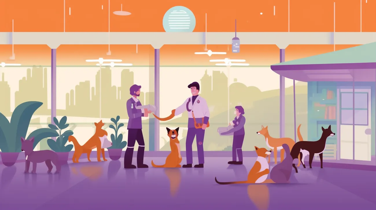 busy animal shelter