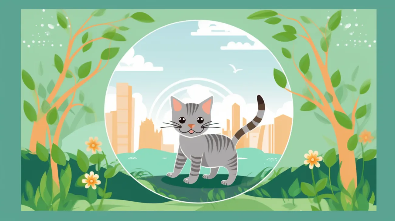 An eye-catching lost kitten poster displayed near a wooded area