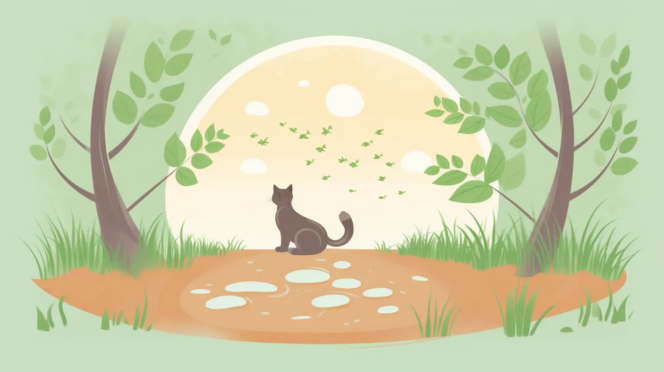 A paw print in the mud, indicating a sign of the kitten's presence in the woods