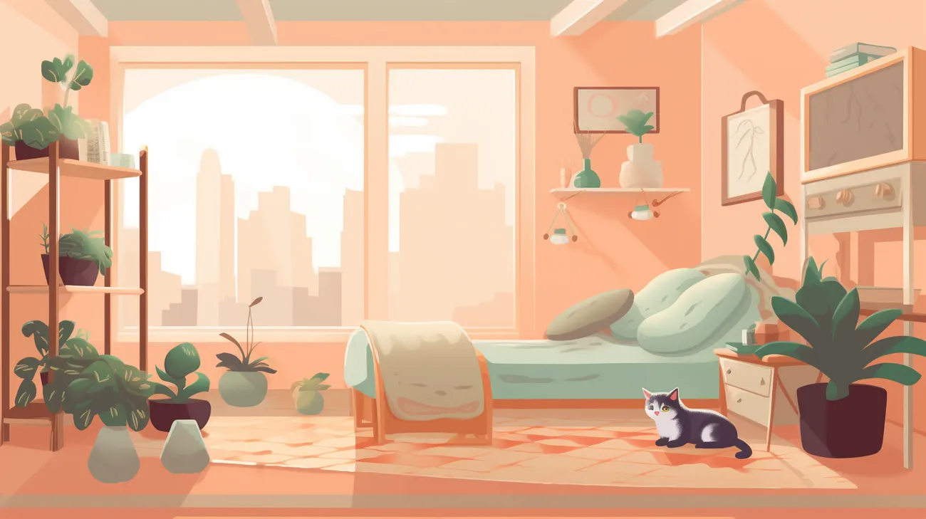 Image of a created safe space for a cat