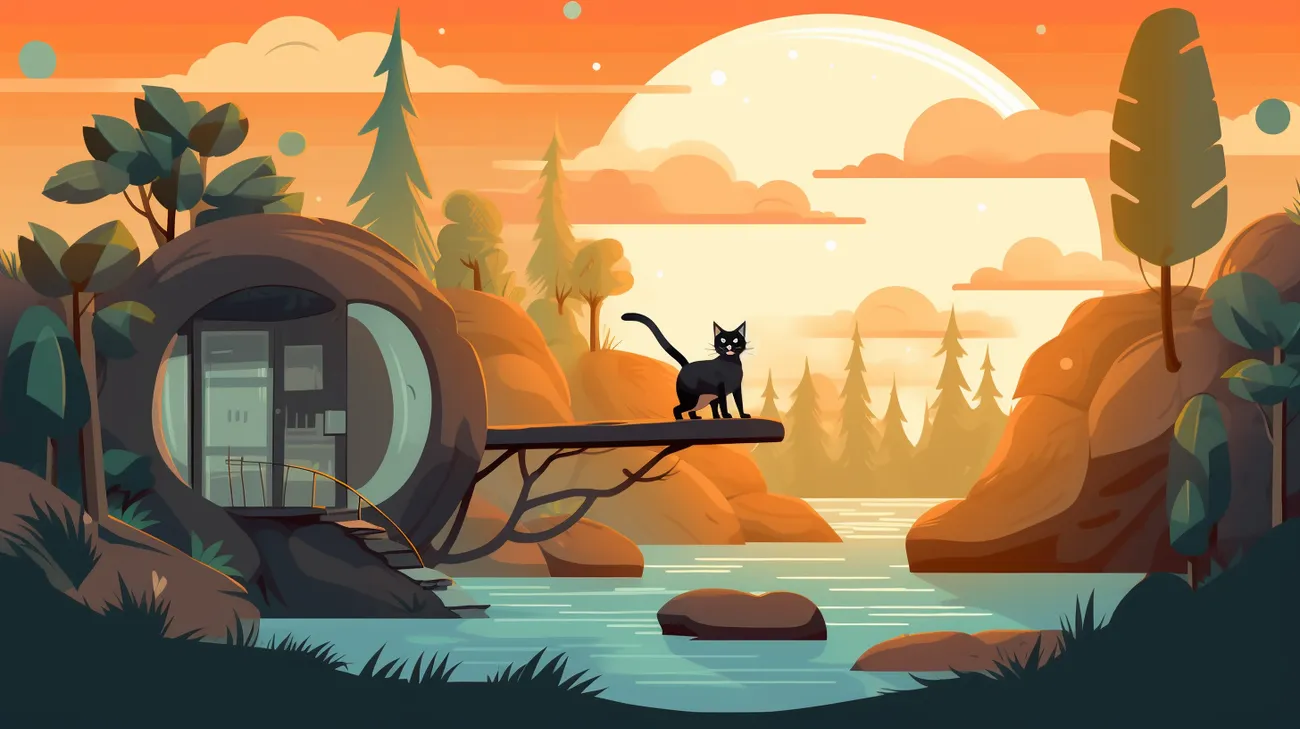 Cat exploring a new home, illustrating the potential challenges of adjusting to a new environment