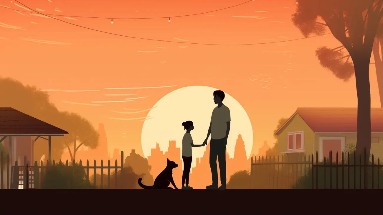 Pet parent discussing their deaf cat's unique needs with a neighbor