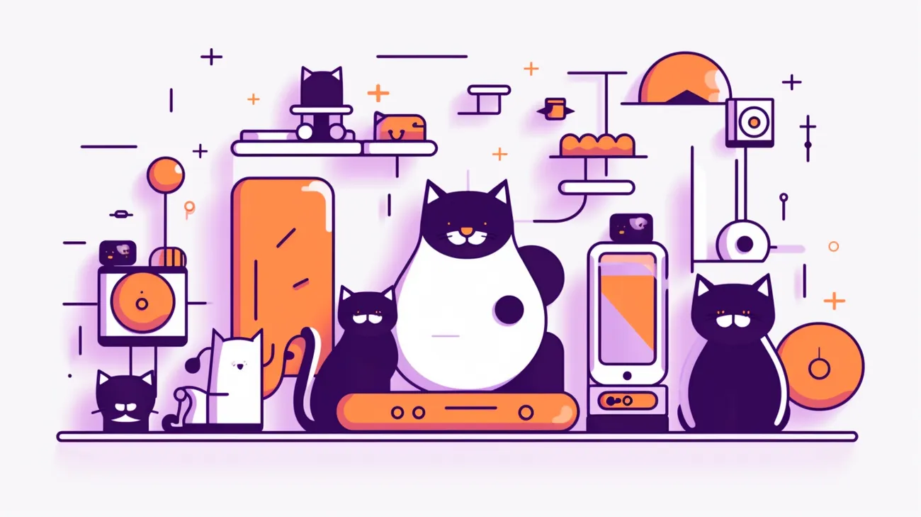 Image of various devices displaying a cat amber alert