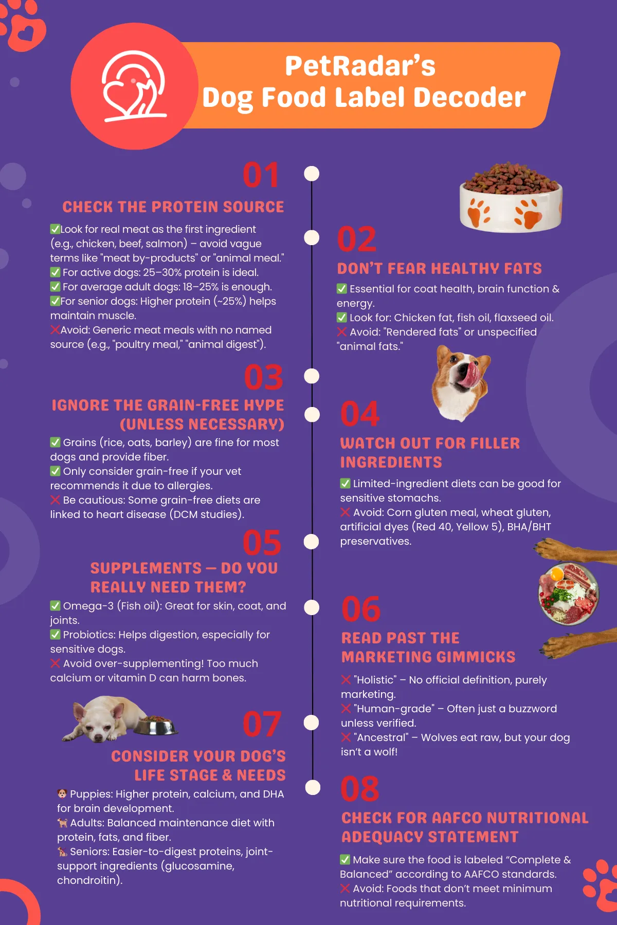 PetRadar Dog Food Label Decoder Infographic