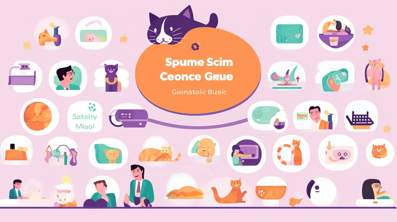 Screenshot of a niche social media platform for cat owners