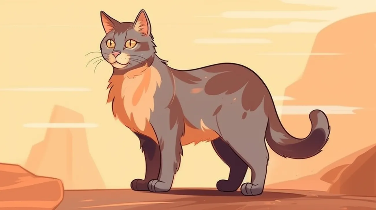 A cat with noticeable changes in appearance after months of being missing