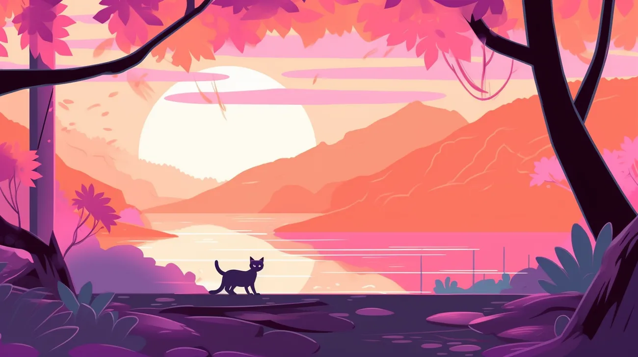 A cat exploring new territories