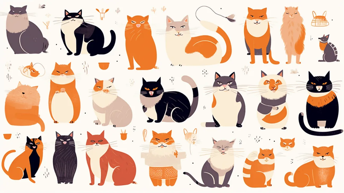 Image of a collage of clear and recent photos of a missing cat