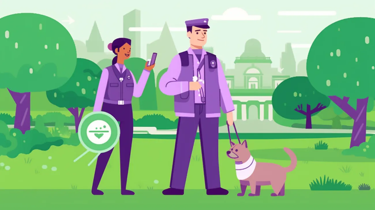 A local authority officer assisting in the search for a missing pregnant cat