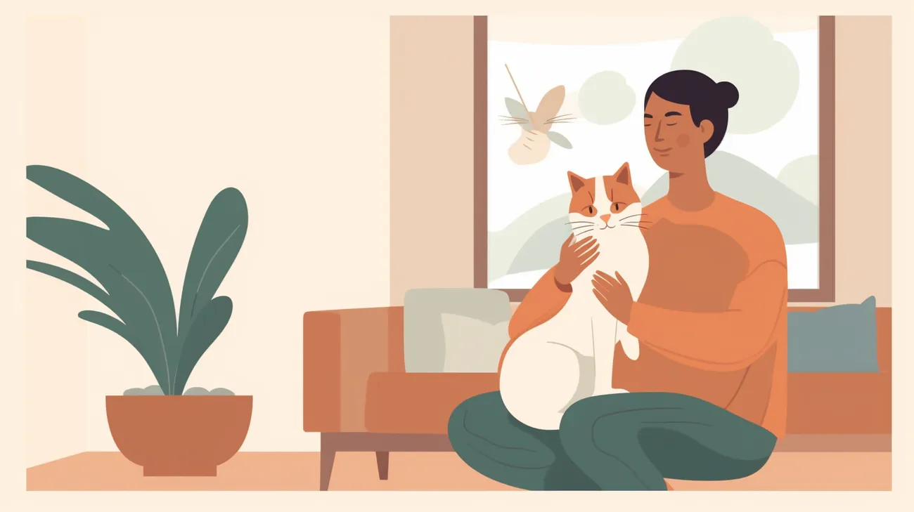 Person coping with the stress of a missing male cat