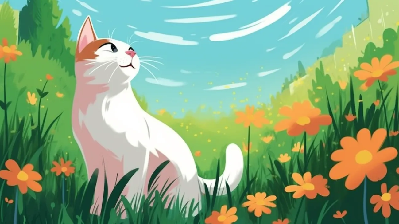 Deaf cat using its other senses to navigate