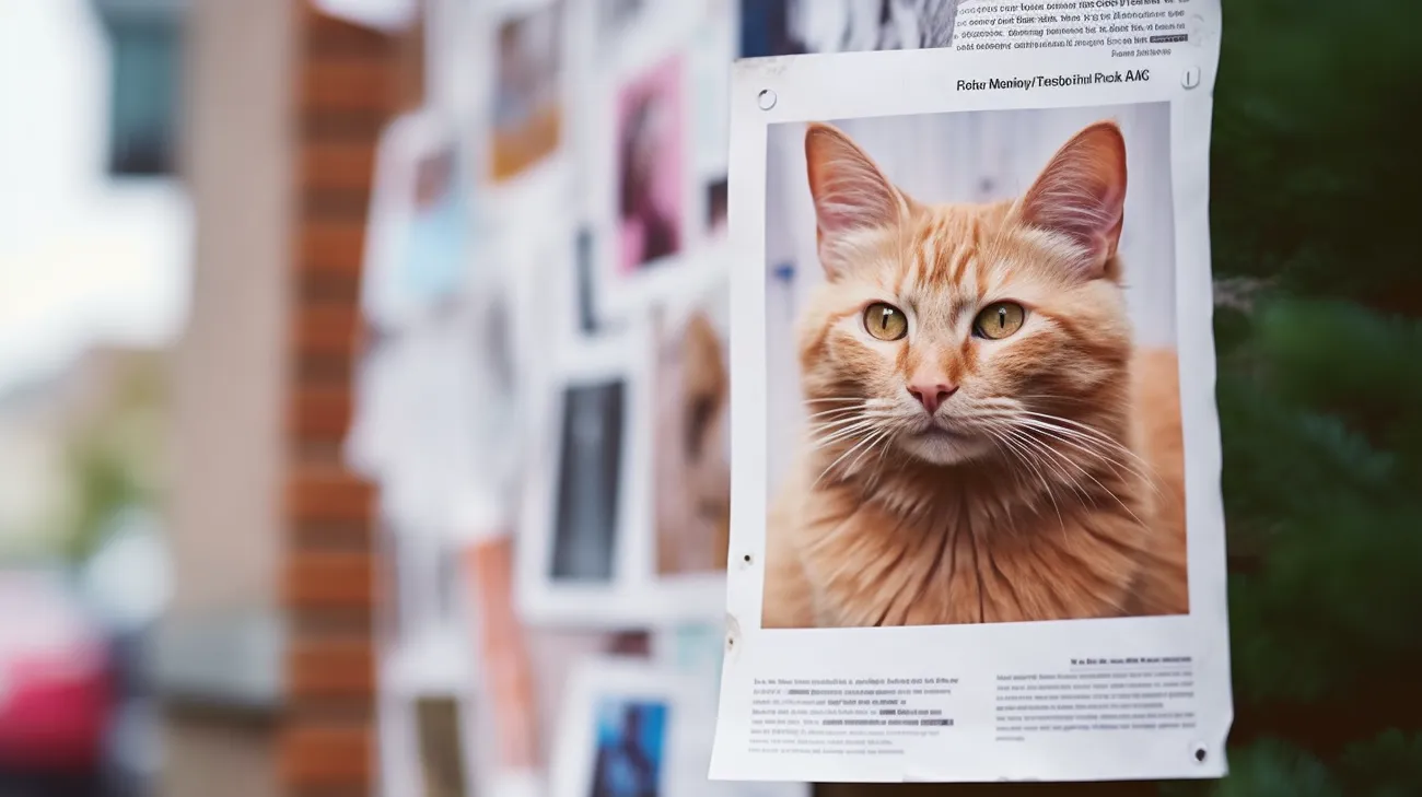 A missing cat flyer