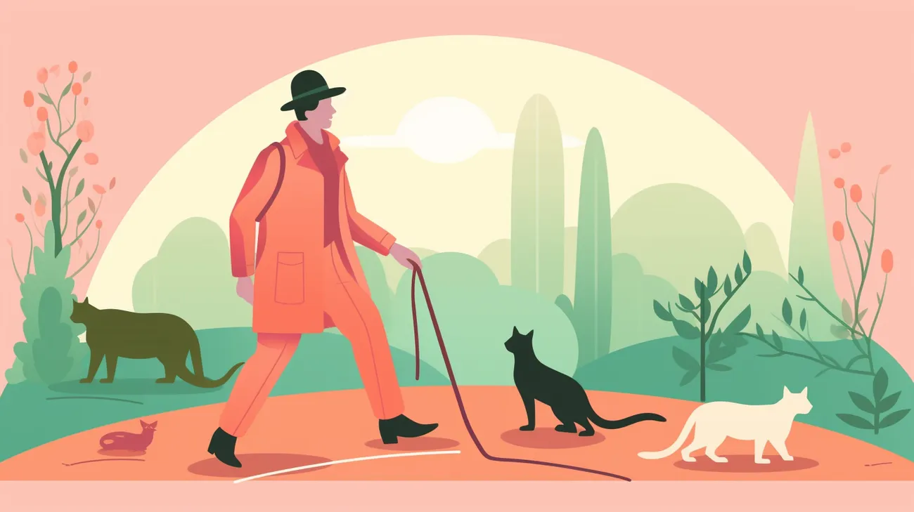 Image of an animal behaviorist assisting in the search for a missing male cat