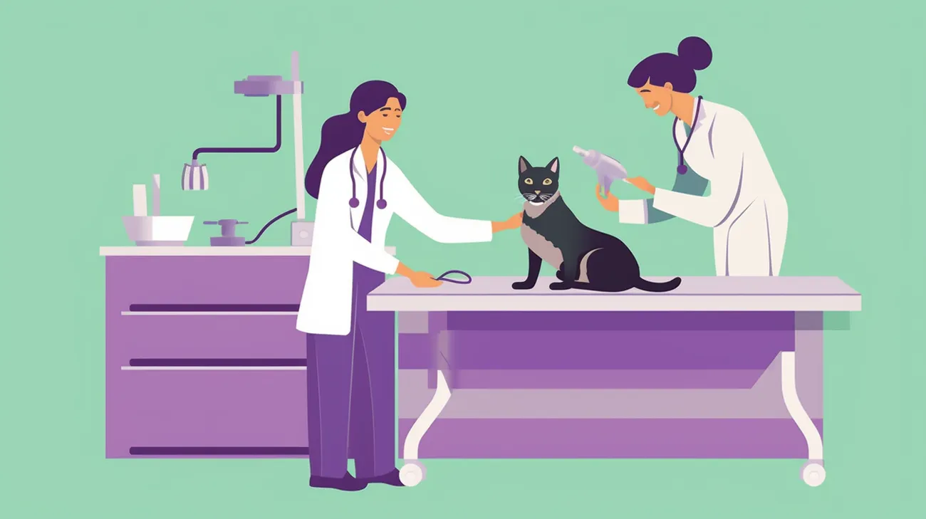 Eine Katze wird mit einem Mikrochip versehen